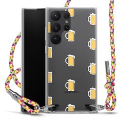 New Carry Case Transparent Stoff colourful/silber