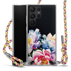 New Carry Case Transparent Stoff colourful/silber