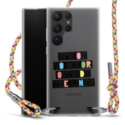 New Carry Case Transparent Stoff colourful/silber