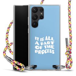 New Carry Case Transparent Stoff colourful/silber