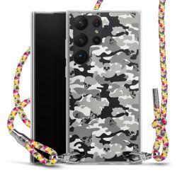 New Carry Case Transparent Stoff colourful/silber