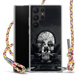 New Carry Case Transparent Stoff colourful/silber