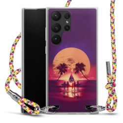 New Carry Case Transparent Stoff colourful/silber