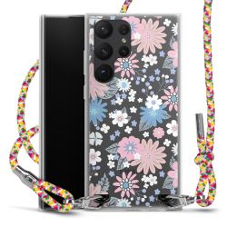 New Carry Case Transparent Stoff colourful/silber