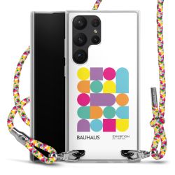 New Carry Case Transparent Stoff colourful/silber