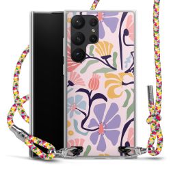 New Carry Case Transparent Stoff colourful/silber