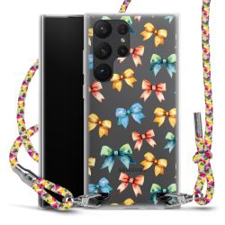 New Carry Case Transparent Stoff colourful/silber