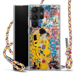 New Carry Case Transparent Stoff colourful/silber