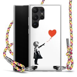 New Carry Case Transparent Stoff colourful/silber