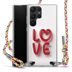 New Carry Case Transparent Stoff colourful/silber