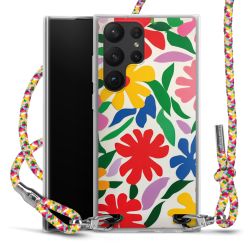 New Carry Case Transparent Stoff colourful/silber