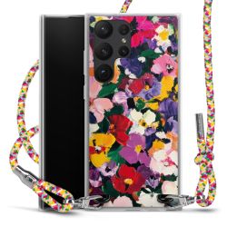 New Carry Case Transparent Stoff colourful/silber