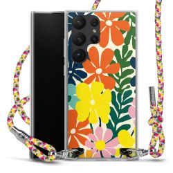 New Carry Case Transparent Stoff colourful/silber