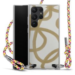 New Carry Case Transparent Stoff colourful/silber