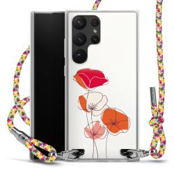 New Carry Case Transparent Stoff colourful/silber