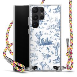 New Carry Case Transparent Stoff colourful/silber