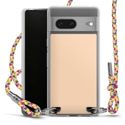 New Carry Case Transparent Stoff colourful/silber