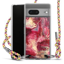 New Carry Case Transparent Stoff colourful/silber