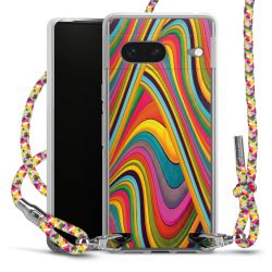 Carry Case Transparent Fabric colourful