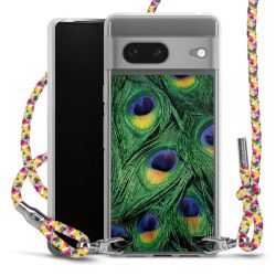 New Carry Case Transparent Stoff colourful/silber