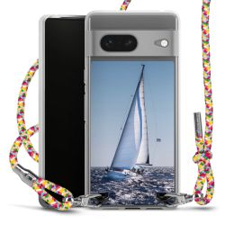 New Carry Case Transparent Stoff colourful/silber