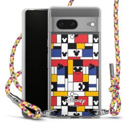 New Carry Case Transparent Stoff colourful/silber