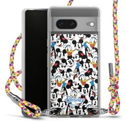 New Carry Case Transparent Stoff colourful/silber