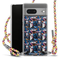 New Carry Case Transparent Stoff colourful/silber