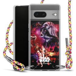 New Carry Case Transparent Stoff colourful/silber