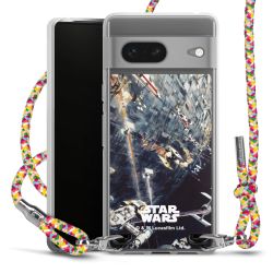 New Carry Case Transparent Stoff colourful/silber