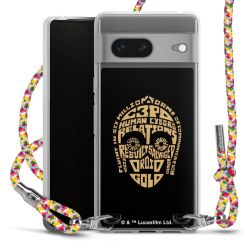 New Carry Case Transparent Stoff colourful/silber