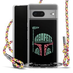 New Carry Case Transparent Stoff colourful/silber