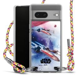 New Carry Case Transparent Stoff colourful/silber