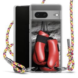 New Carry Case Transparent Stoff colourful/silber