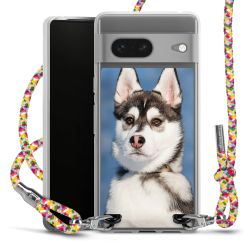 New Carry Case Transparent Stoff colourful/silber