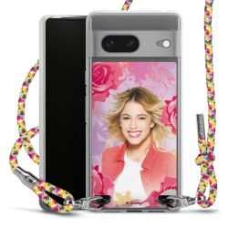 New Carry Case Transparent Stoff colourful/silber