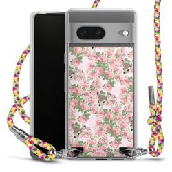 New Carry Case Transparent Stoff colourful/silber