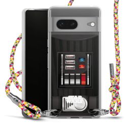 New Carry Case Transparent Stoff colourful/silber