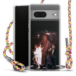 New Carry Case Transparent Stoff colourful/silber