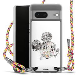 New Carry Case Transparent Stoff colourful/silber