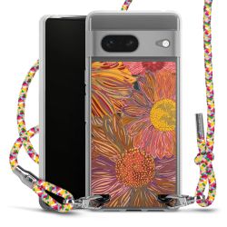 New Carry Case Transparent Stoff colourful/silber