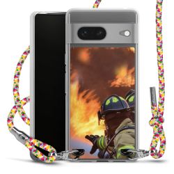 New Carry Case Transparent Stoff colourful/silber