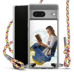 New Carry Case Transparent Stoff colourful/silber