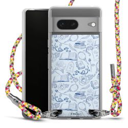 New Carry Case Transparent Stoff colourful/silber