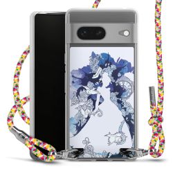 New Carry Case Transparent Stoff colourful/silber