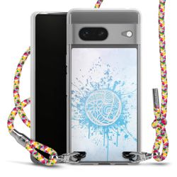 New Carry Case Transparent Stoff colourful/silber