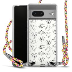 New Carry Case Transparent Stoff colourful/silber