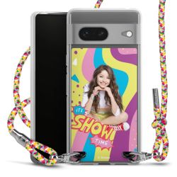 New Carry Case Transparent Stoff colourful/silber