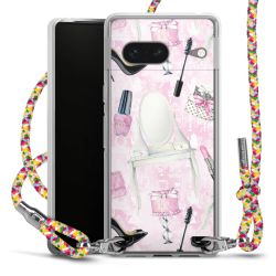 New Carry Case Transparent Stoff colourful/silber