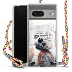 New Carry Case Transparent Stoff colourful/silber